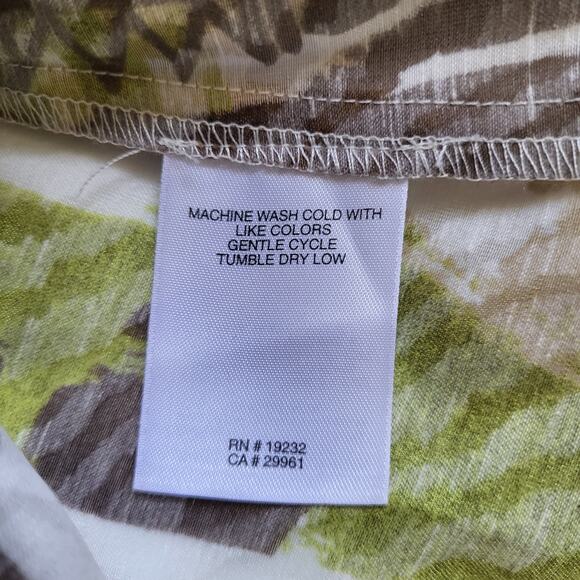 Alfred Dunner Jacket Womens Size 6 Petite Lightweight Abstract Zip Up 3/4 Sleeve - Picture 8 of 12